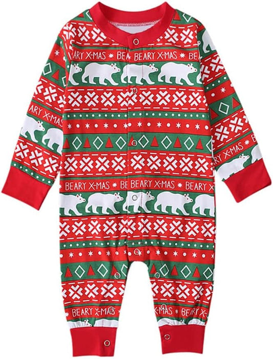 Baby Christmas Outfits Long Sleeve Newborn Costumes Infant Boys Girls Xmas Rompers Toddler Clothes Bear Bodysuits Jumpsuit