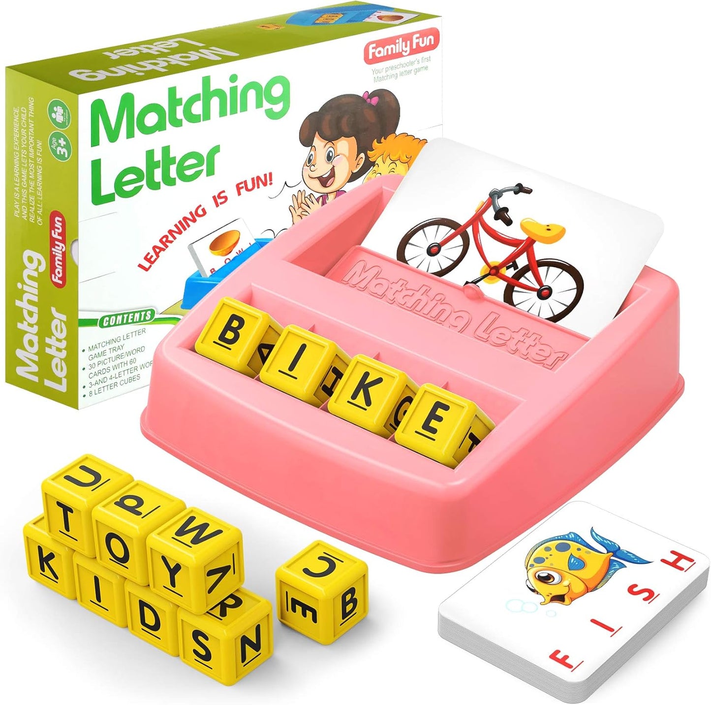 Educational Matching Letter Learning Games for Girls Aged 2-5 - Ideal Christmas and Birthday Gifts for Toddlers