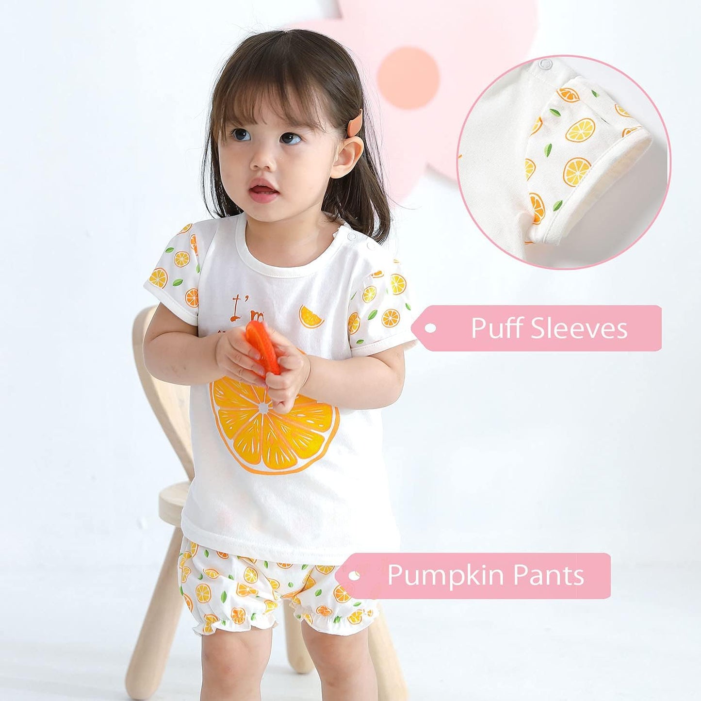 Baby Toddler Pajamas for Girl and Boy Sleepwear Summer Pja Homewear Cotton