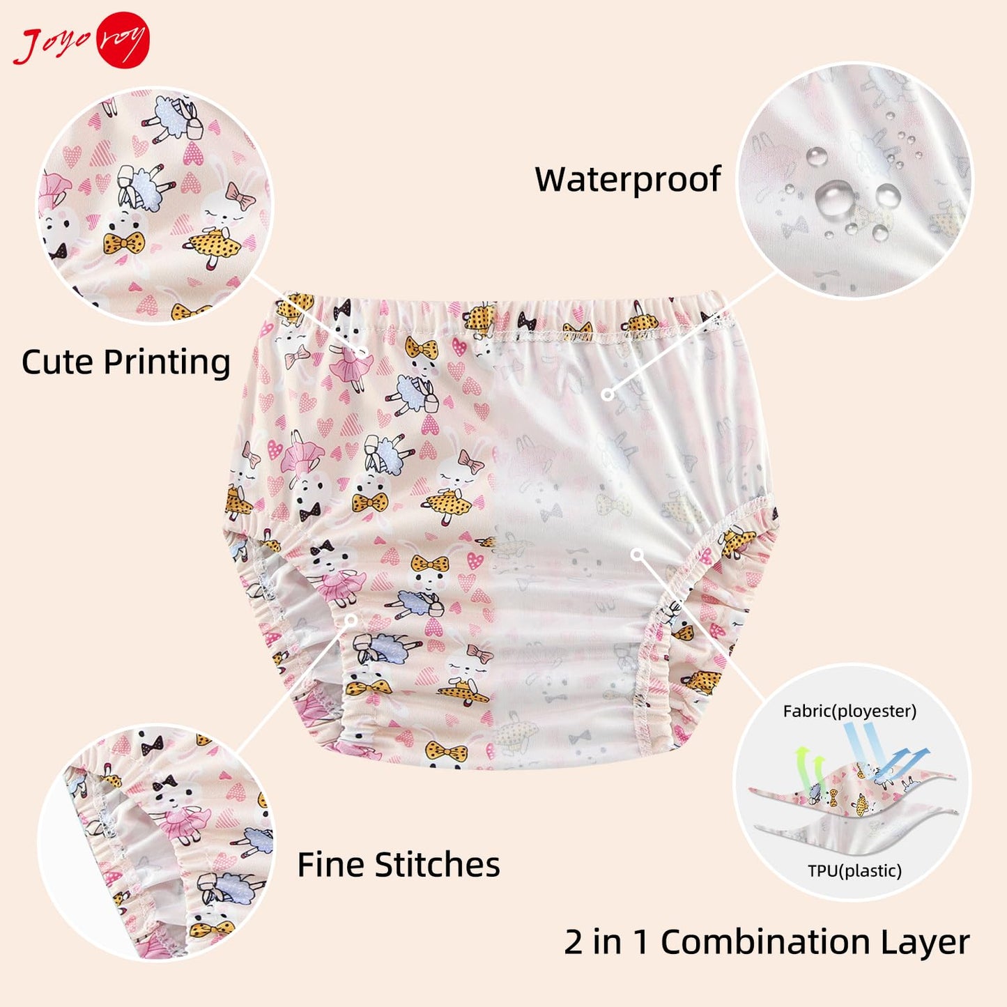 Plastic Underwear Covers for Potty Training Underwear for Girls Toddler Rubber Pants for Babies Rubber Pants for Toddlers Diaper Cover Training Pants 3T-4T Plastic Diaper Covers Plastic Pants