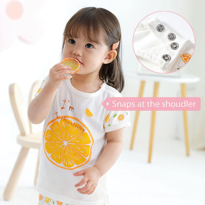 Baby Toddler Pajamas for Girl and Boy Sleepwear Summer Pja Homewear Cotton