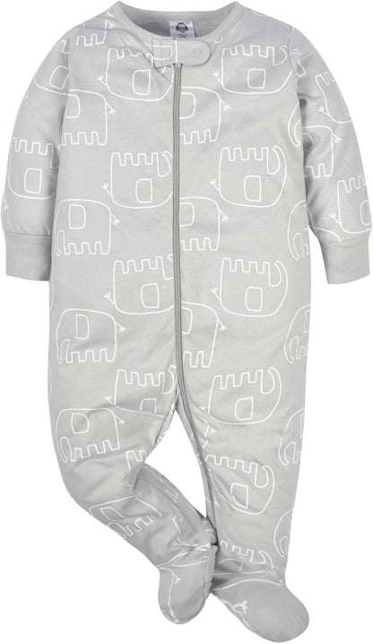 Baby Boys 4 Pack Sleep 'N Play Footie