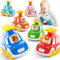 Press and Go Car Toddlers Toys for 1-2 Year Old Boy, 6 Pack Animal Baby Cars Toys for Age 0-2, Infant Push Go Vehicle Toys for 6-9-12-18 Months, First Birthday Gifts for 1-3 Boys Girls