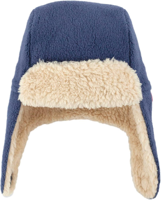 Cozie Fleece Unisex Toddler and Baby Trapper Hat, Cold-Weather Hat for Little Boys and Girls