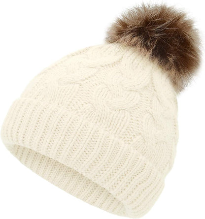 Baby Girl Hat Baby Beanie Knit Toddler Winter Hats for Girls Boys Warm Infant Cap Pom Pom