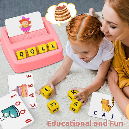 Educational Matching Letter Learning Games for Girls Aged 2-5 - Ideal Christmas and Birthday Gifts for Toddlers